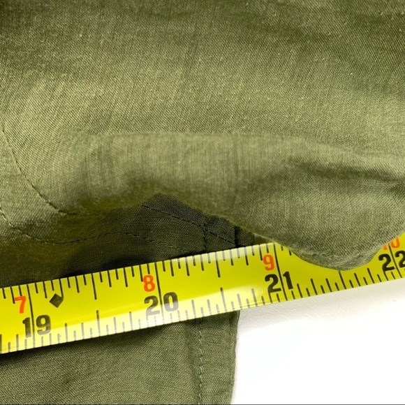 Aritzia -Talula  green sheer silk button down - Picture 10 of 10